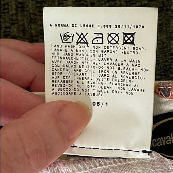 ROBERTO CAVALLI Vintage Orchid Jeweled Sea Life Gored Sexy Denim Skirt U… - Picture 12 of 15